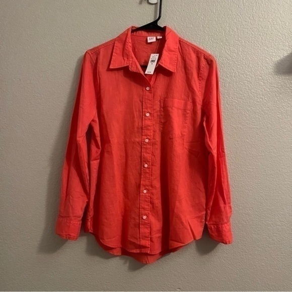 COPY - NWT Gap Linen Easy Shirt - Picture 6 of 10